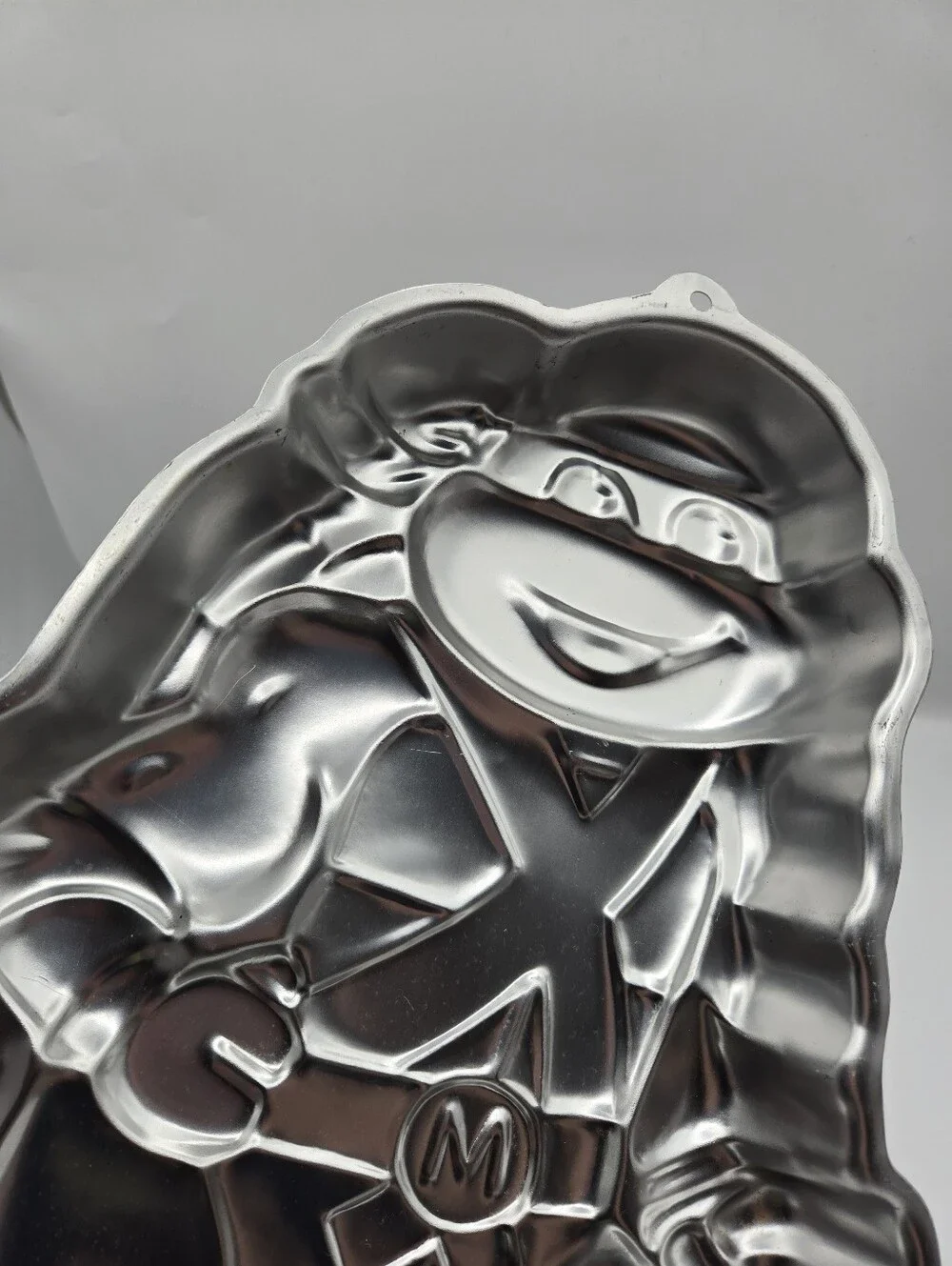 Vintage Wilton 1989 Teenage Mutant Ninja Turtles Michelangelo Aluminum Cake Pan